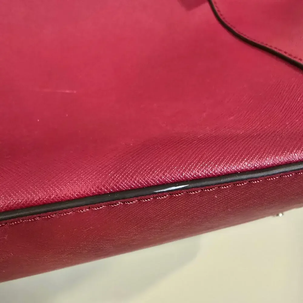 NEW NWT Kate Spade Red Leather Cameron Pocket Tote